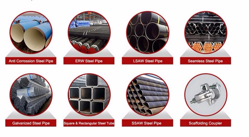 ASTM API 5L Psl1/2 A53/A106 Gr.B/JIS DIN/A179/A192/A333 X42/X52/X56/X60/65 X70 Stainless/Black/Galvanized/Round Square Grooved Seamless/Welded Carbon Steel Pipe