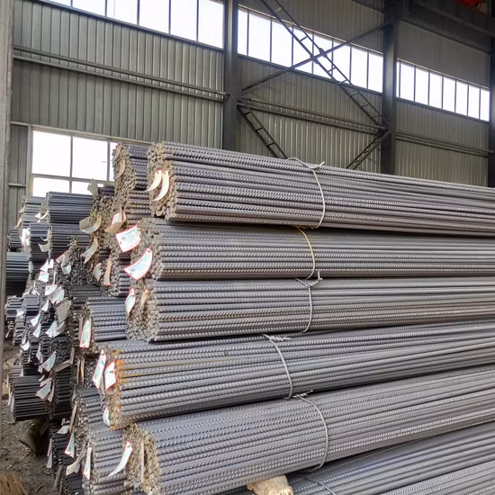 HRB400 HRB500 ASTM A615 Gr60 GB AISI JIS BS DIN Стальной стержень/стержень Пруток из нержавеющей стали 8 м 10 м 12 м 16 м Армирующий стальной стержень из деформированной стали Арматура для строительства на складе